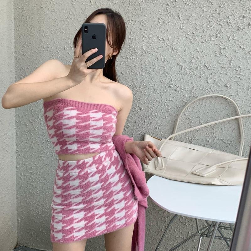 Selui Knit fleece 3 Piece coord set