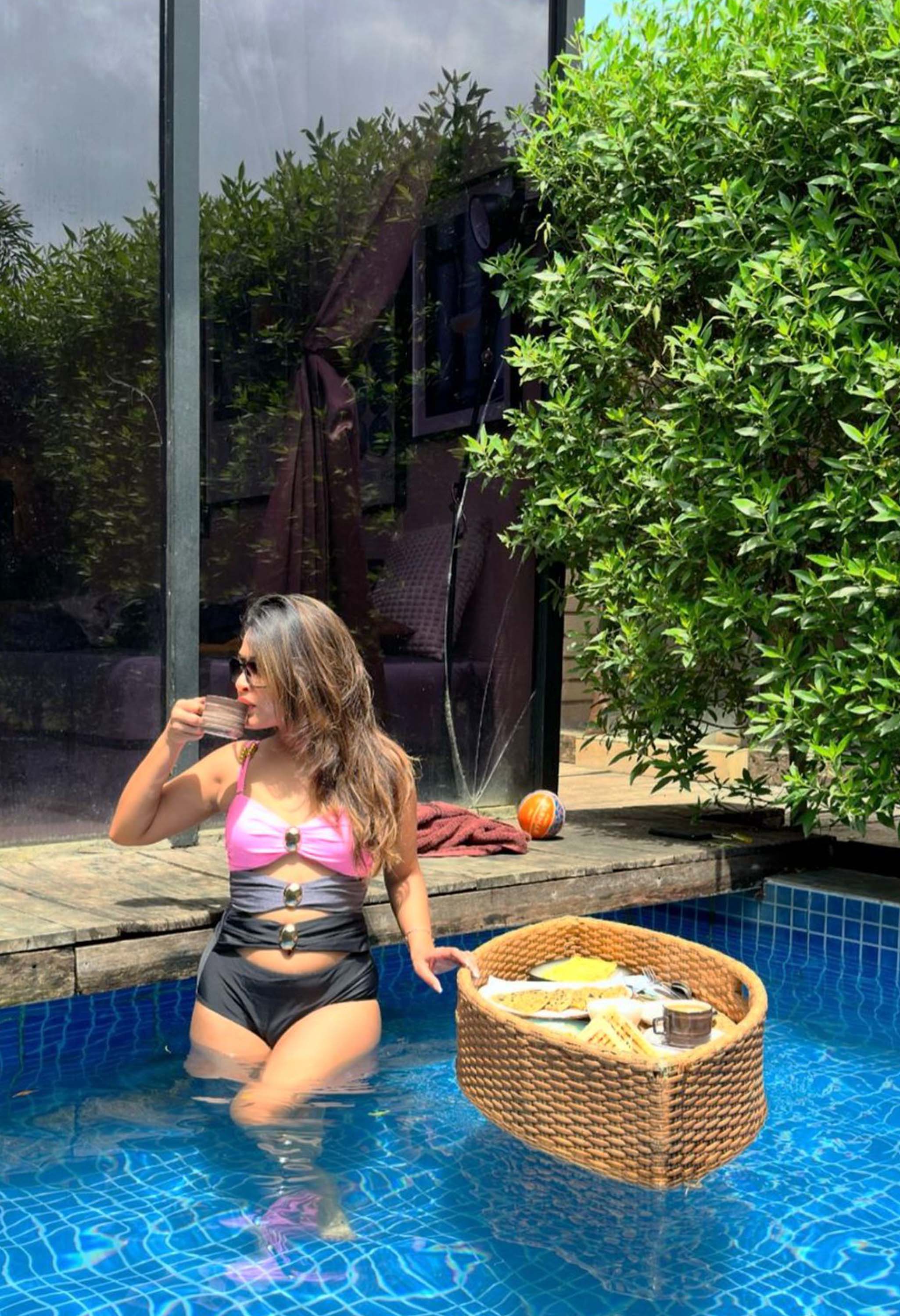 Pankh Ayla Swimsuit with Skirt Set