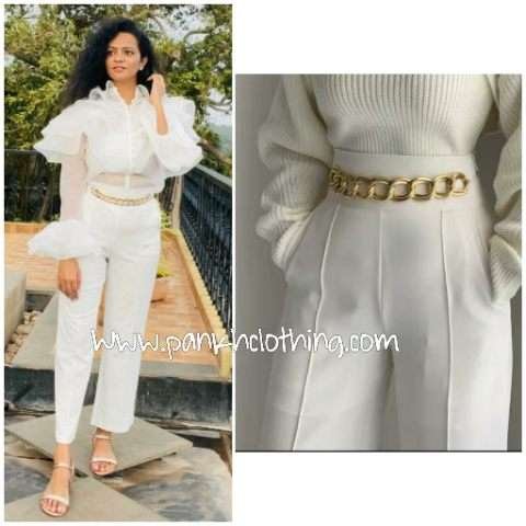 Pankh Mialla High Waist Formal Pants/trouser