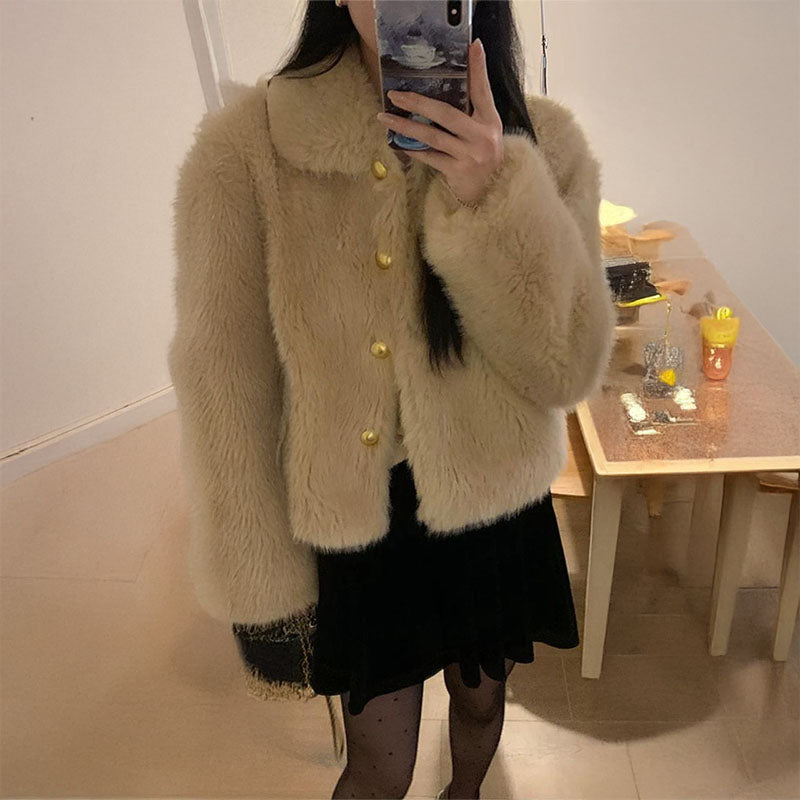 Pankh Zev Formal Collar Fur Coat