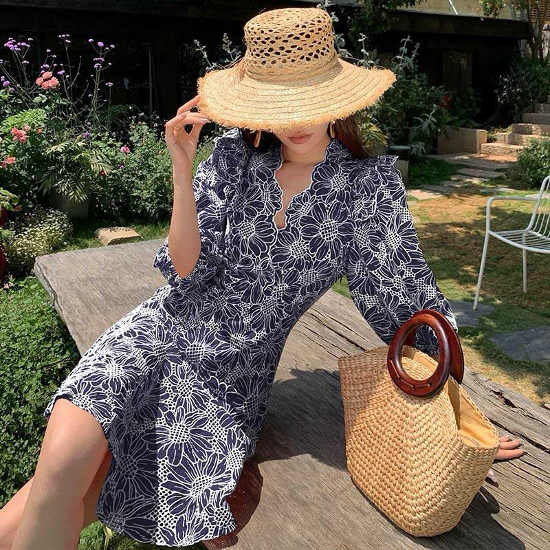 Pankh Siri Cotton A line Midi Dress