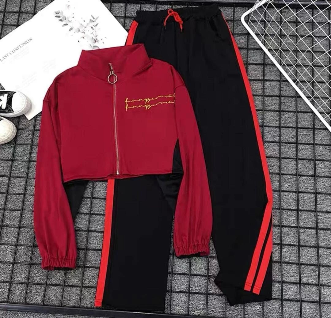 Pankh Eron Crop Top & Pant Travel Set