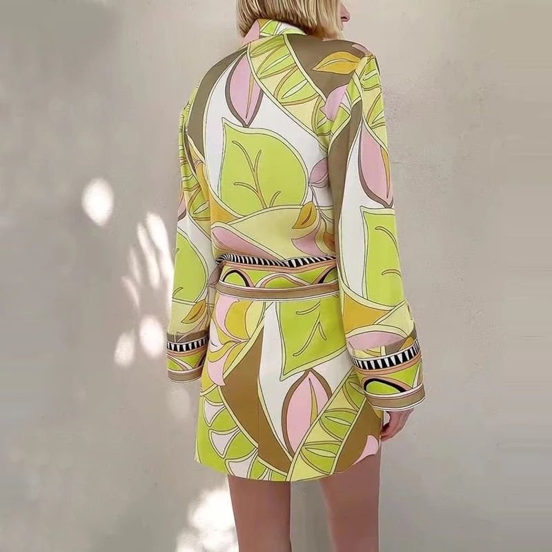 Pankh Itaalia Printed Shirt And Skort coord