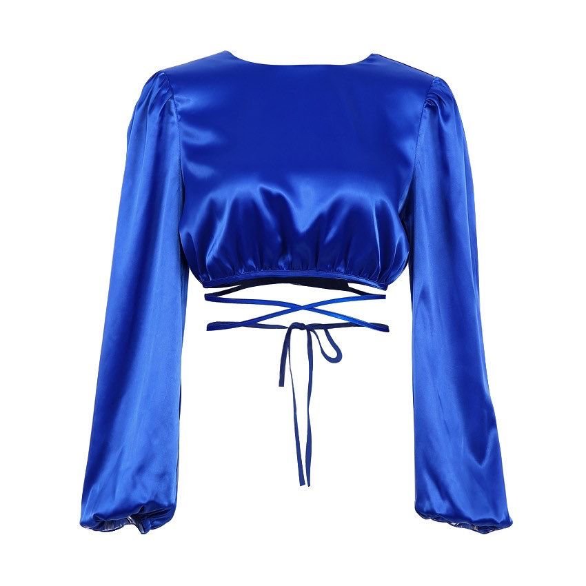 Pankh Katie Satin Tie Up Blouse