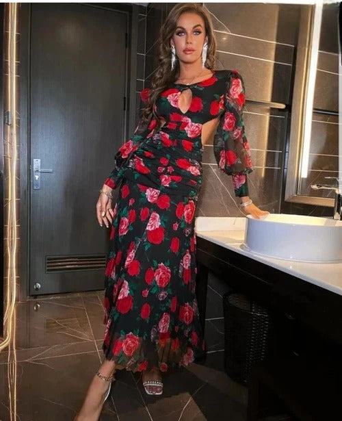 Rosie Georgette Printed Dress