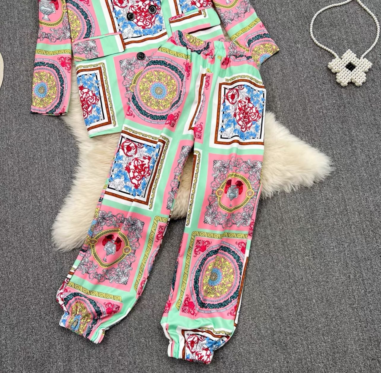 Pankh Samuel Printed Blazer And Pant Set