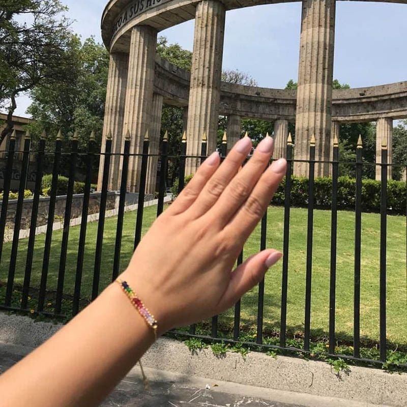 Multicolor Stone Tie Up Bracelet