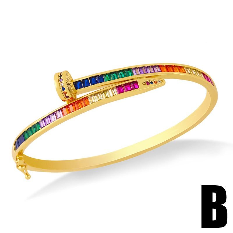High Quality Multi Color Bracelet Set of 2 (Tiger and Multistone Bangle)