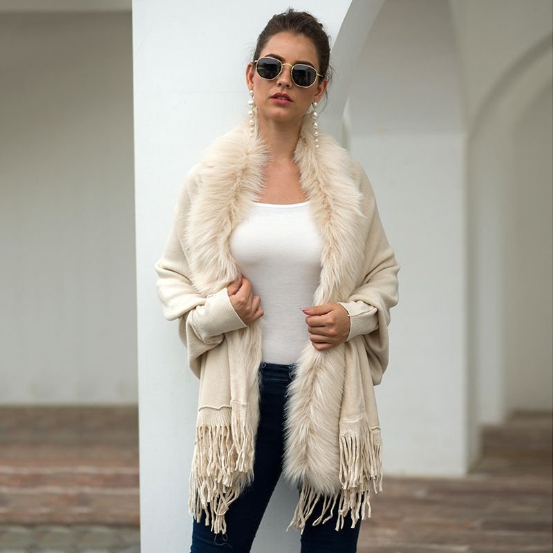 Pankh Marla fur winter cape