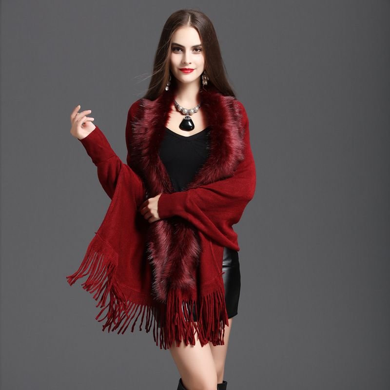 Pankh Marla fur winter cape
