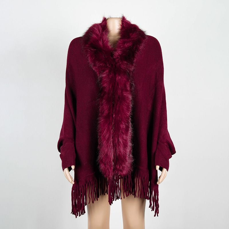Pankh Marla fur winter cape