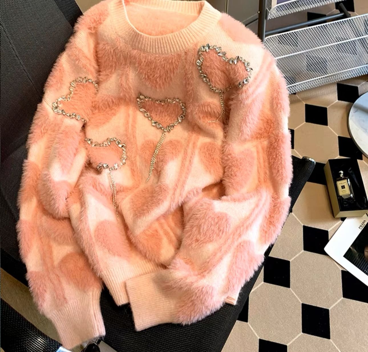 Pankh Blush Soft Wool Sweater