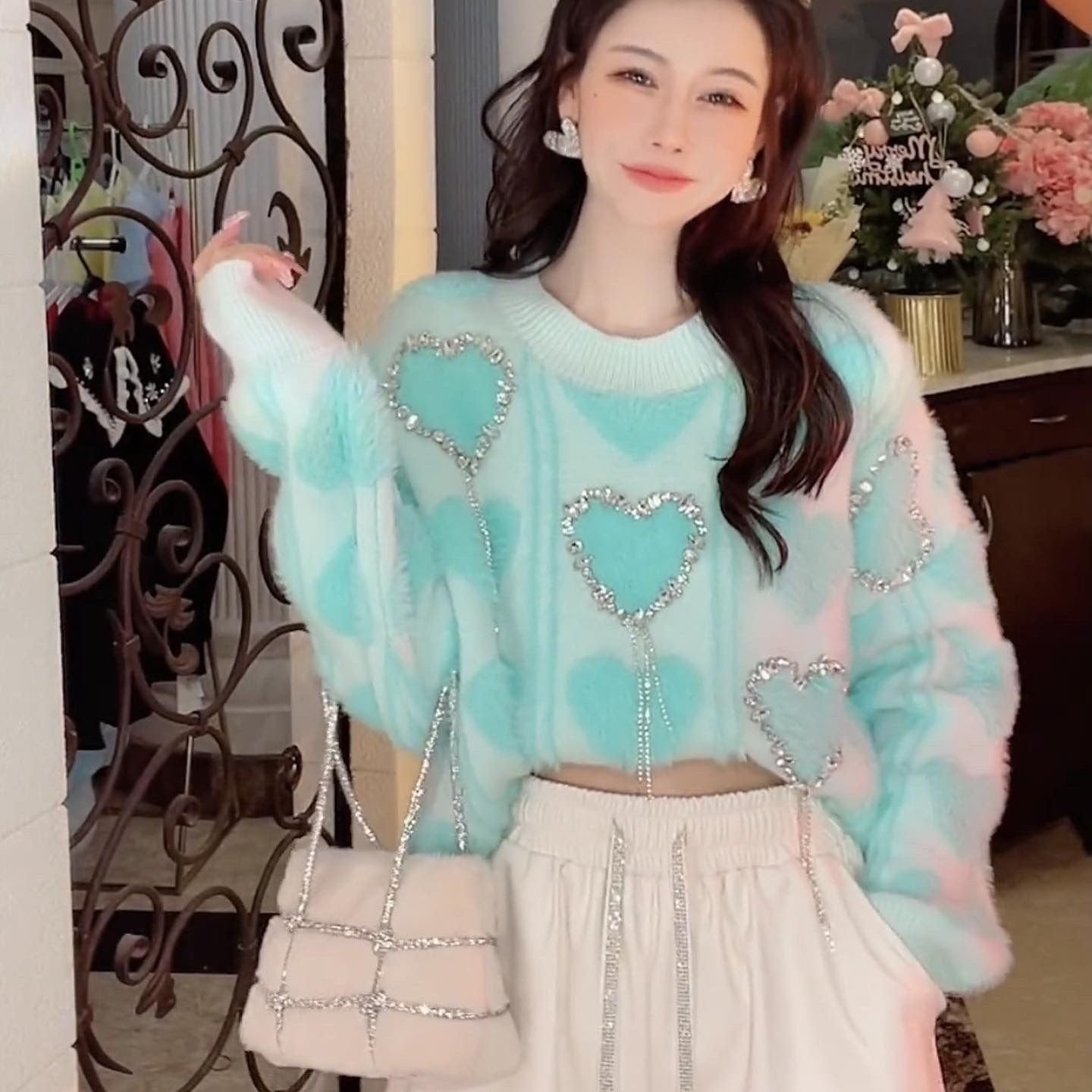 Pankh Blush Soft Wool Sweater