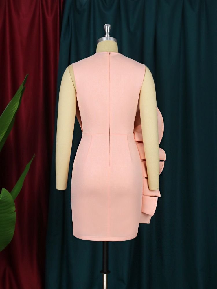 Pankh Irina Ruffle Partywear Scuba Short Dress