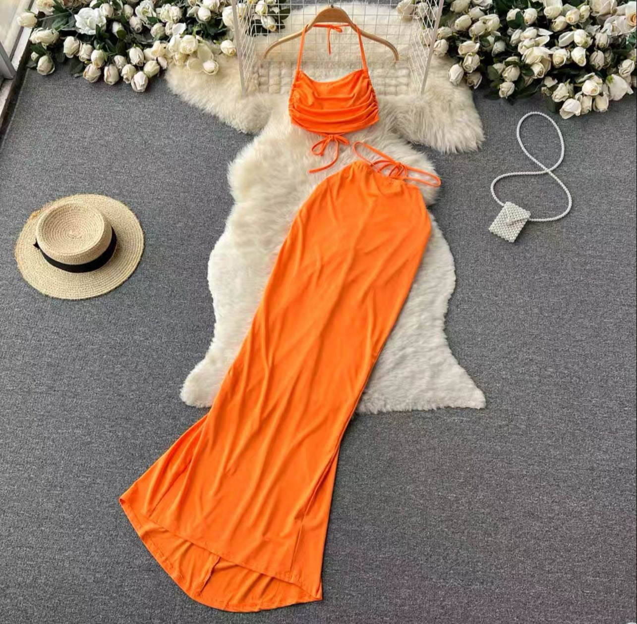 Pankh Shone Top And Skirt Set