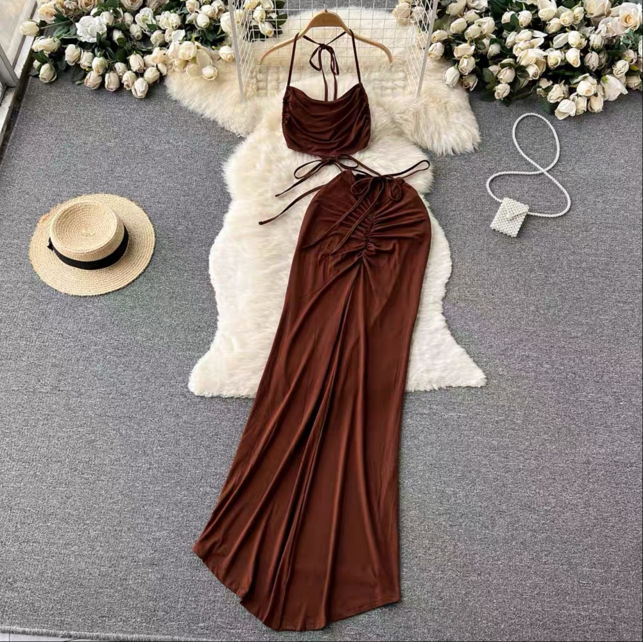 Pankh Shone Top And Skirt Set