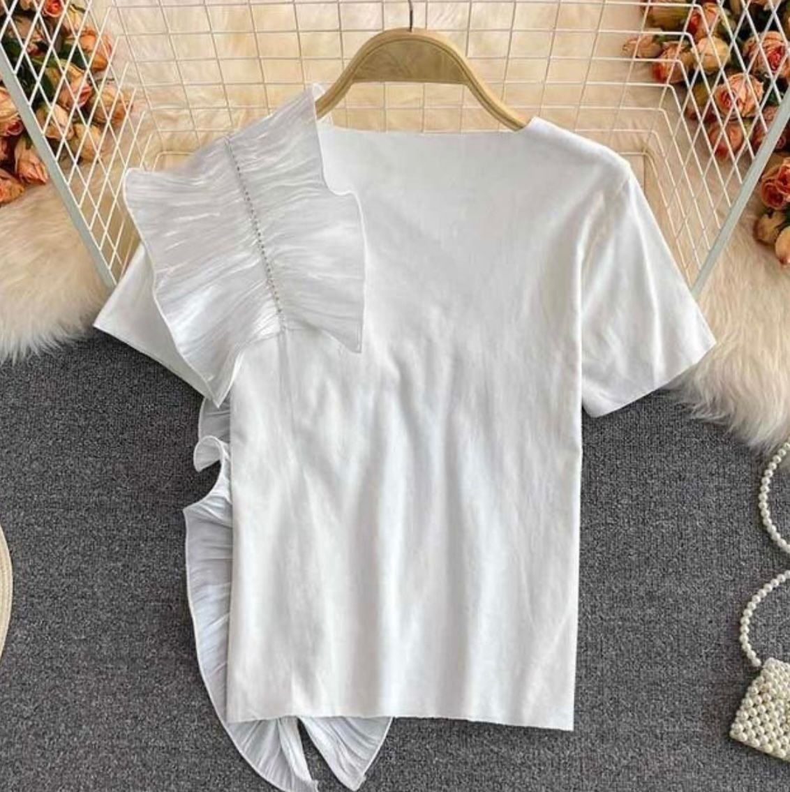 Pankh Ronsa ruffle tee