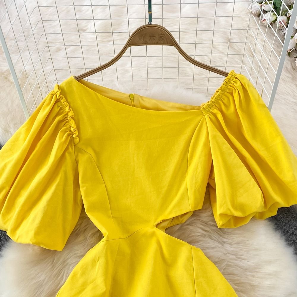 Pankh Avi Puff Sleeve cotton short Dress