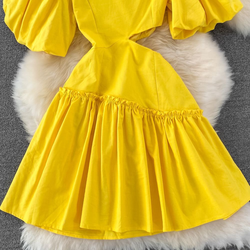 Pankh Avi Puff Sleeve cotton short Dress