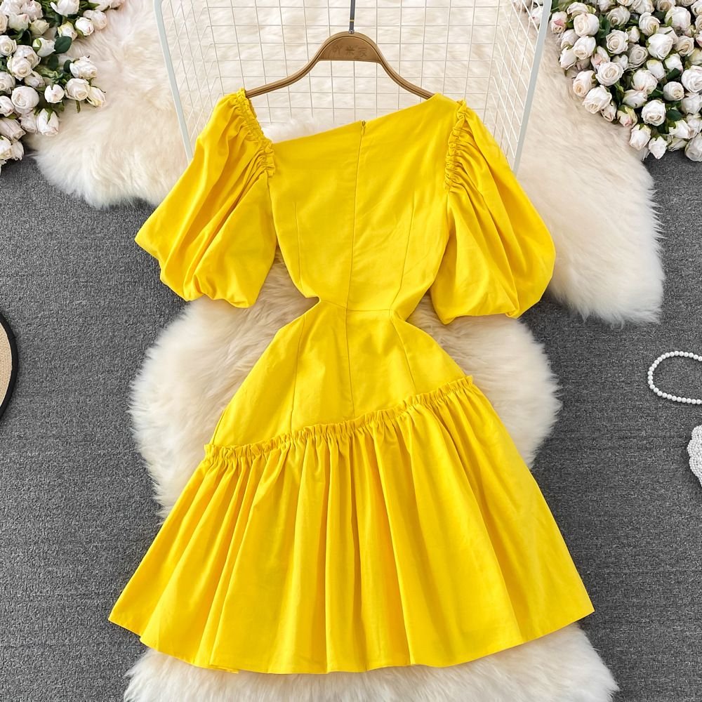 Pankh Avi Puff Sleeve cotton short Dress