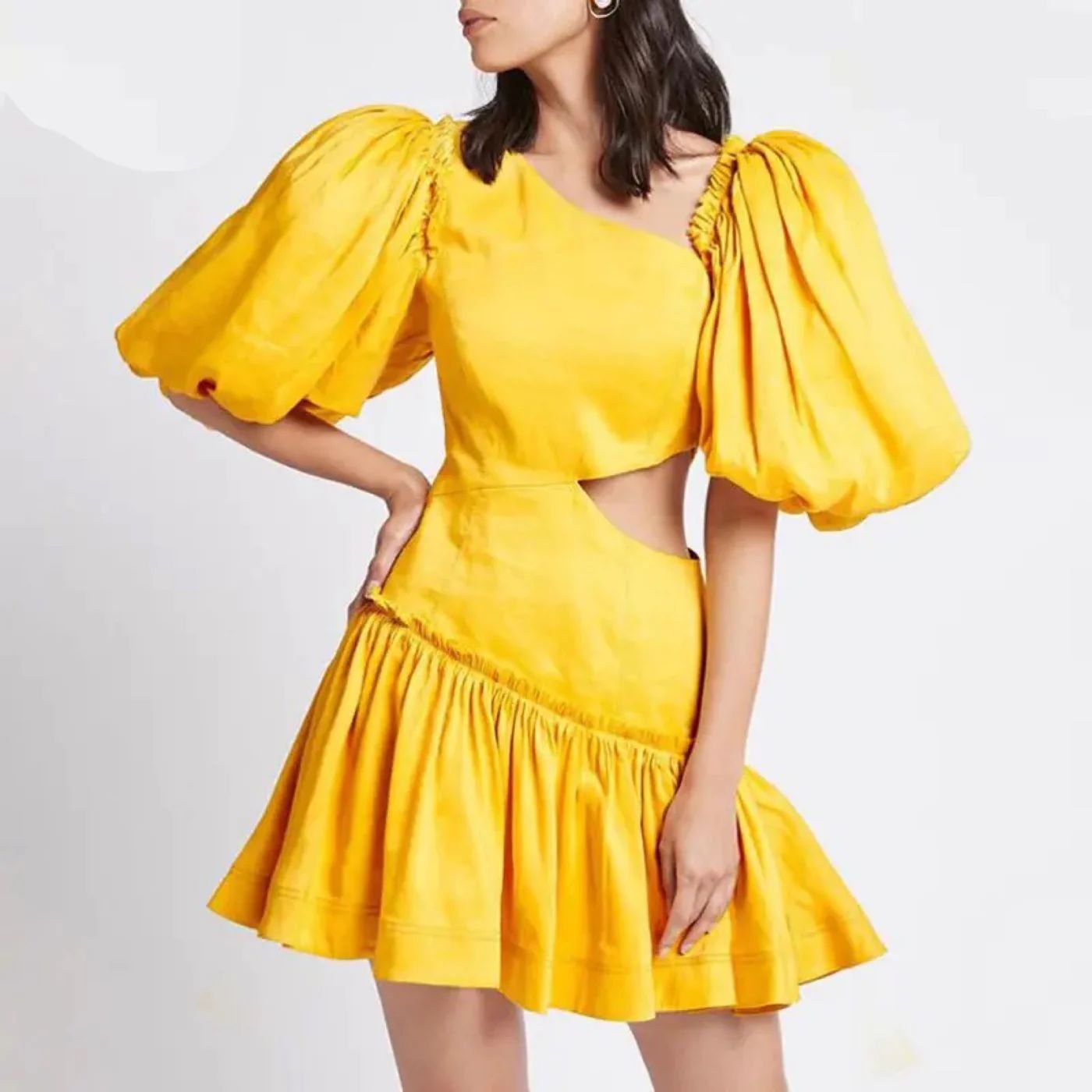 Pankh Avi Puff Sleeve cotton short Dress