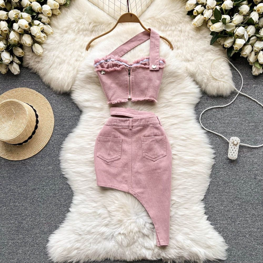 Pankh Alan Denim Coord Set