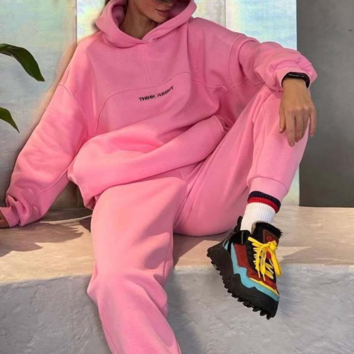 Pankh Mirac Loose Style Hoodie & Jogger Travel/Lounge wear Coord Set