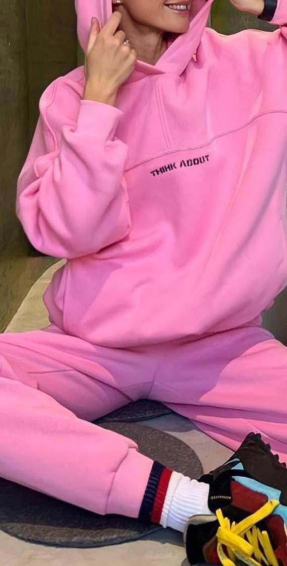 Pankh Mirac Loose Style Hoodie & Jogger Travel/Lounge wear Coord Set