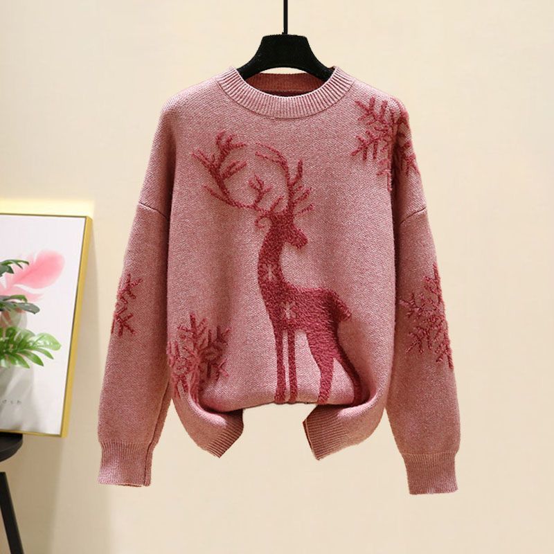 Pankh Reindeer Holiday Woolen Coord Set
