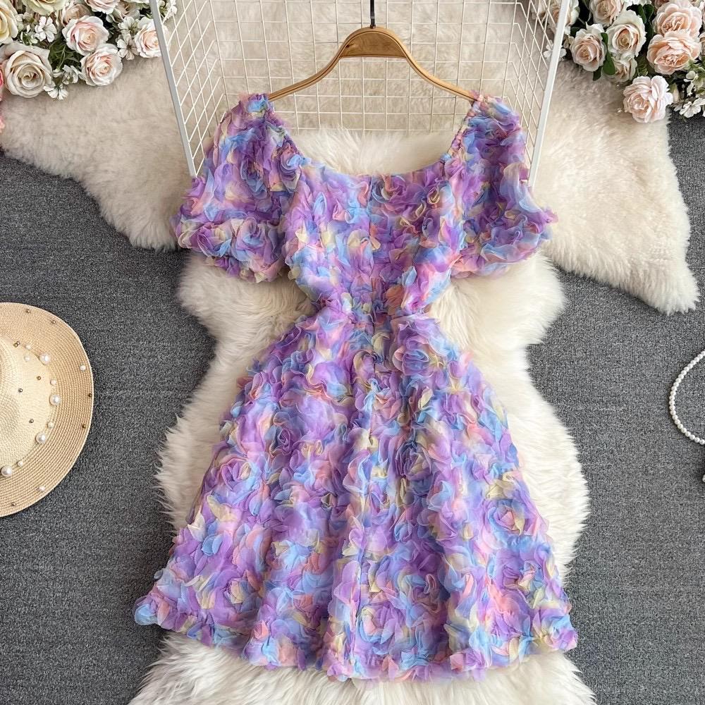 Pankh Naim 3d Flower Luxury Short Beautiful Dress