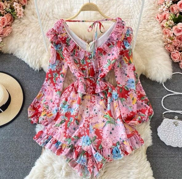 Pankh Parker Floral Printed Playsuit