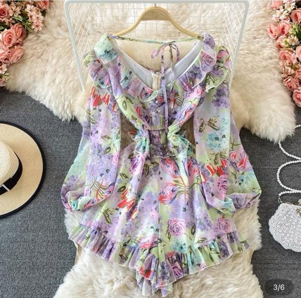 Pankh Parker Floral Printed Playsuit