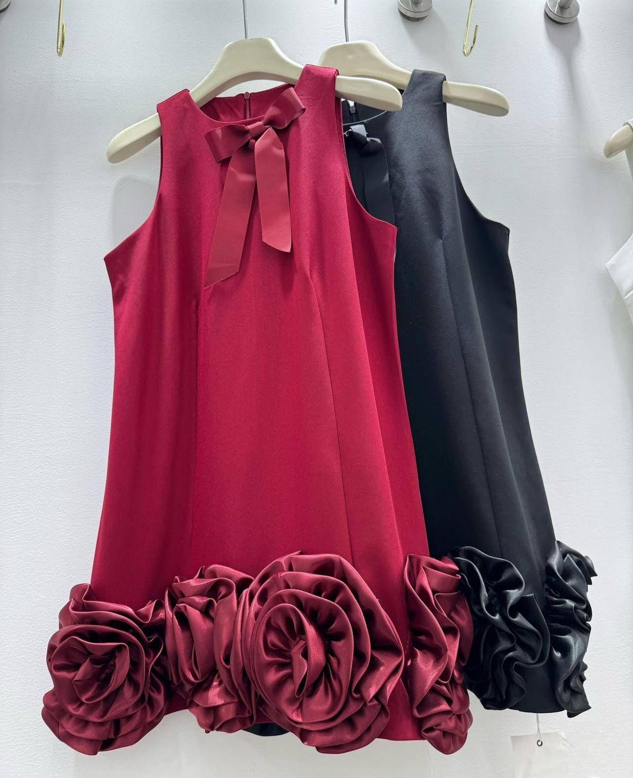 Pankh Madeline Silk-Blend 3D Bow & Flower Party Mini Dress