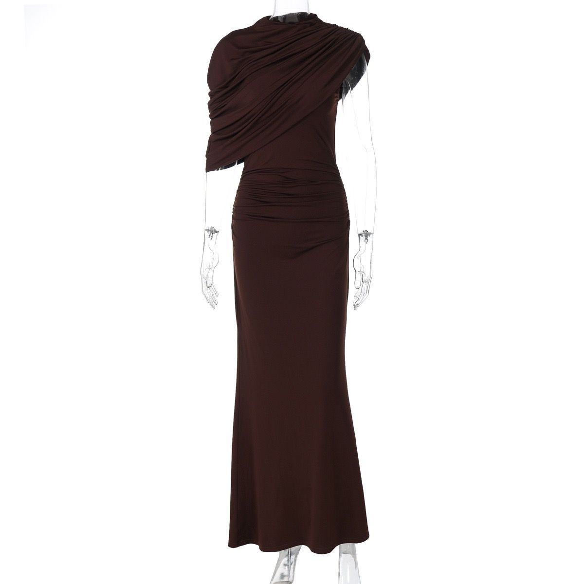 Pankh Derya Elegant Draped Pleated Gown Dress