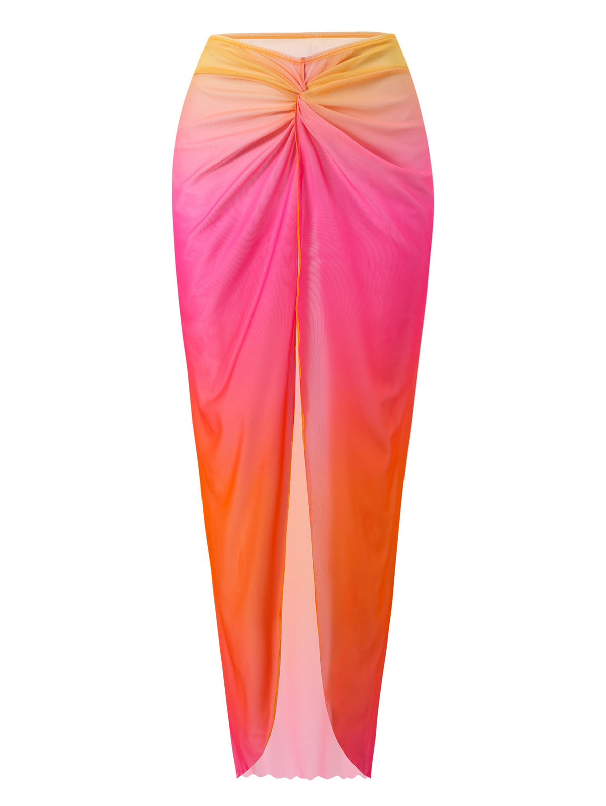 Pankh Raisa Ombre Halter Neck Bikini With Sarong Swimwear Set