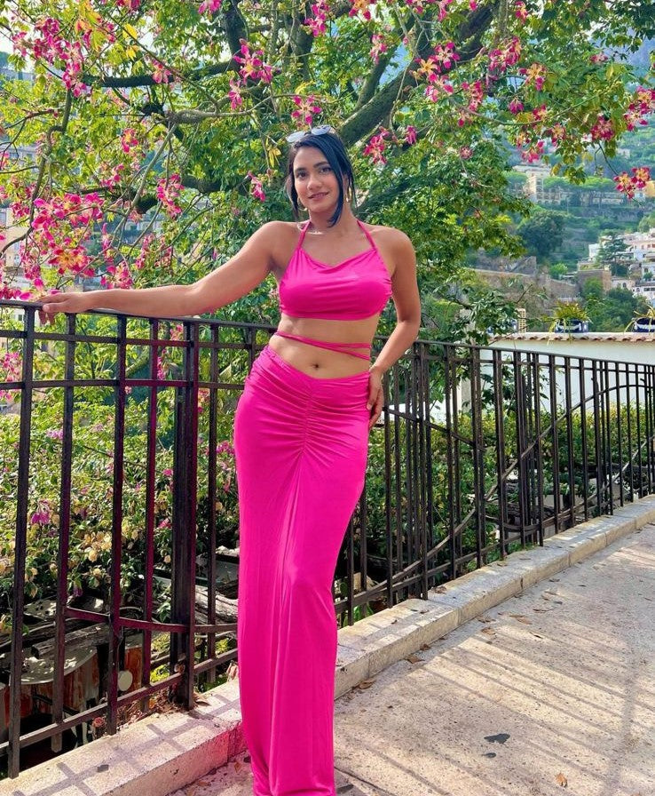 Pankh Shone Top And Skirt Set