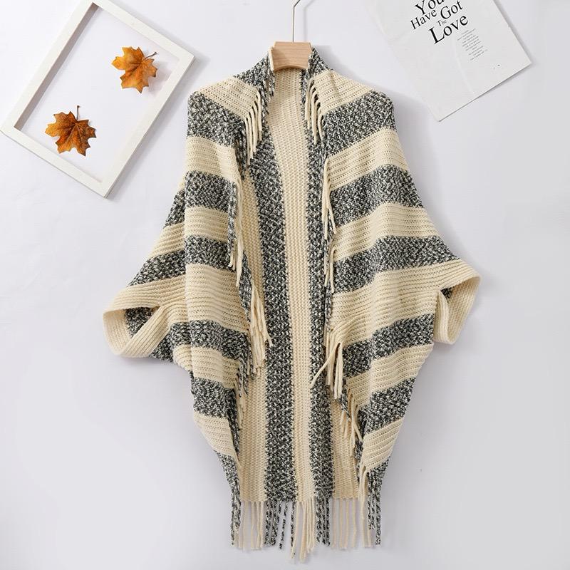 Pankh Arc Cardigan Fringe Open Front Kimono Cape