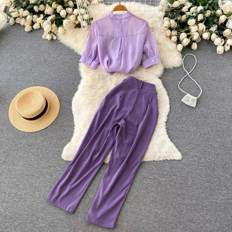 Pankh Jaziel Chiffon Shirt And Pant Set