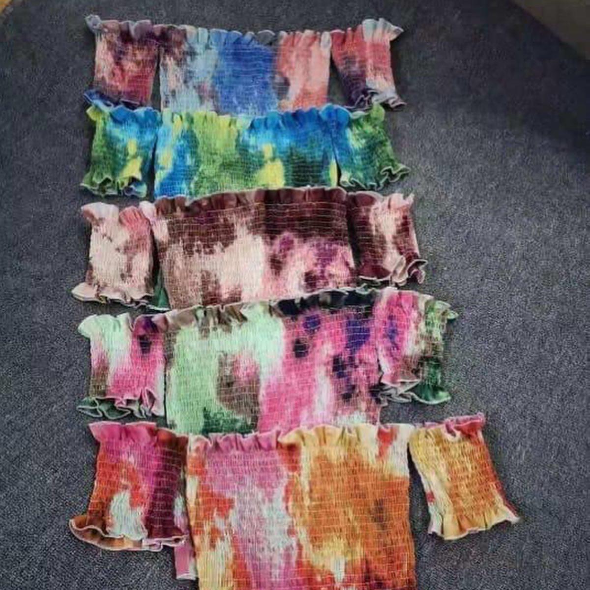 Pankh Mir Tie and Dye Off Shoulder Cute Summer Top