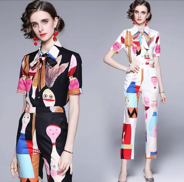 Pankh Caris Formal Shirt And Trouser Summer Coord Set