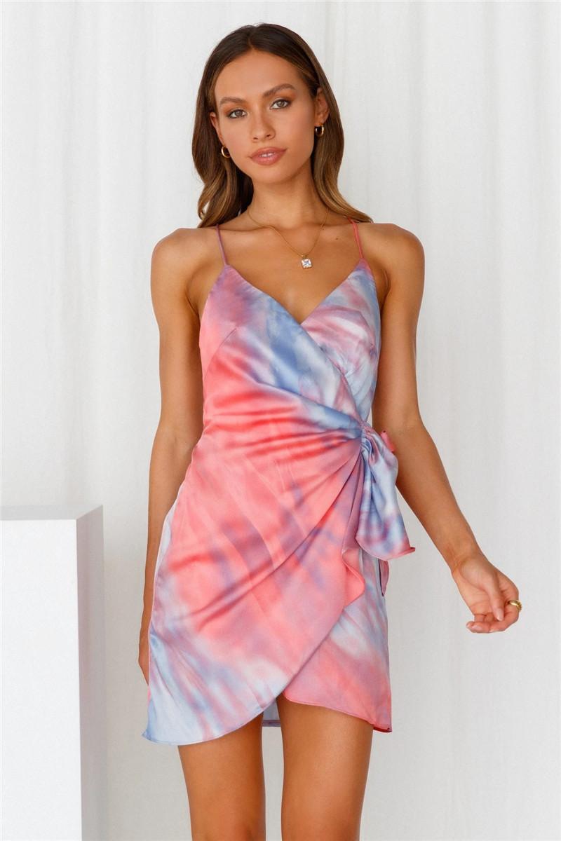 Pankh Naish Tie-dye Strappy Dress