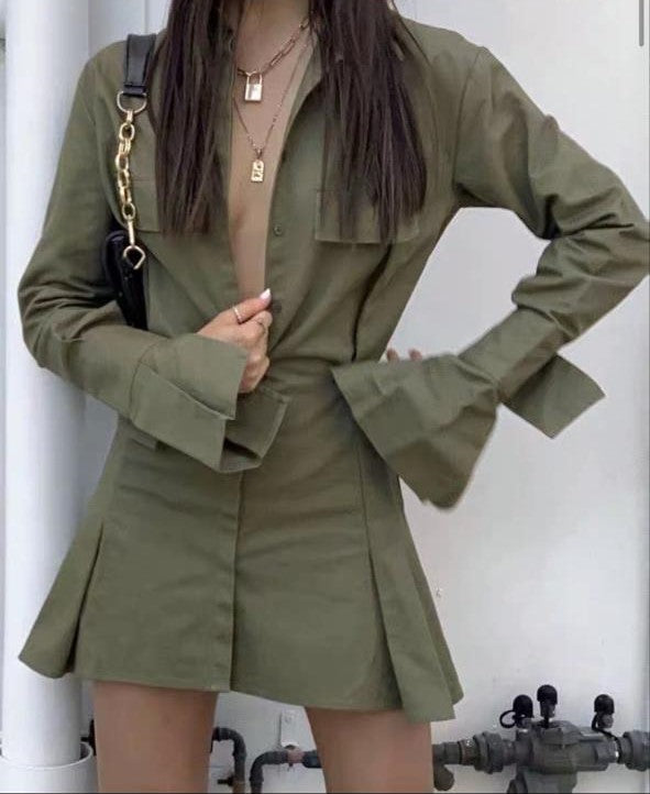 Pankh Donty Corset Slim Fit cotton Shirt Dress