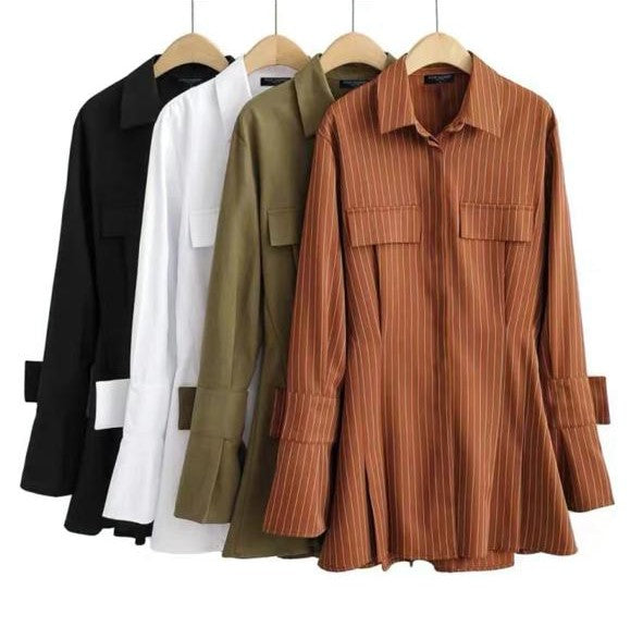 Pankh Donty Corset Slim Fit cotton Shirt Dress
