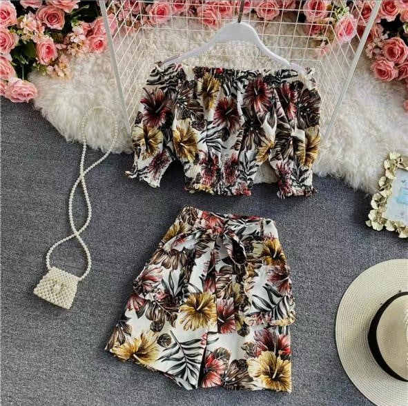 Pankh Mishy Floral  Top And Skirt Set