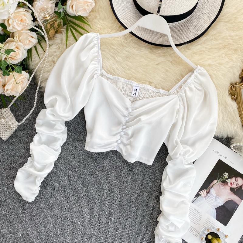 Pankh Emy Shimmer Satin Crop Top