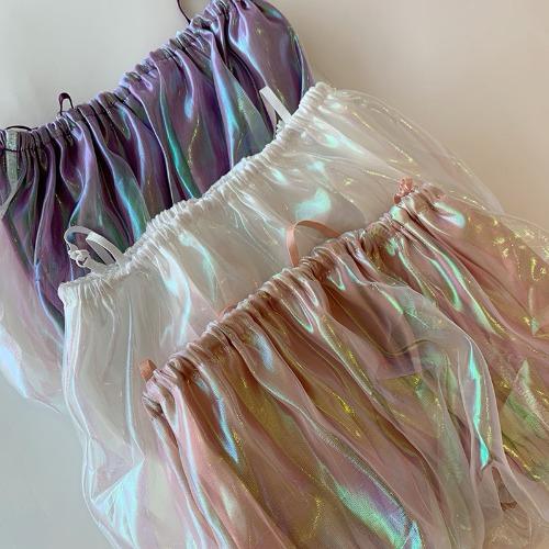 Pankh Demon Holographic Crop Top