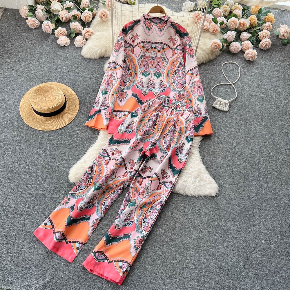 Pankh Sahak Printed Shirt and Pant Set