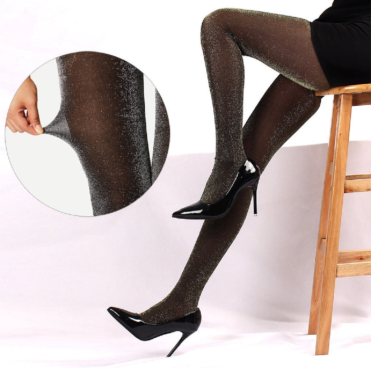 Pankh Zurik Shimmer Party Wear Stockings