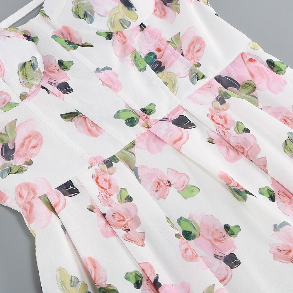 Pankh Delsa Floral Printed Off-Shoulder Midi Dress