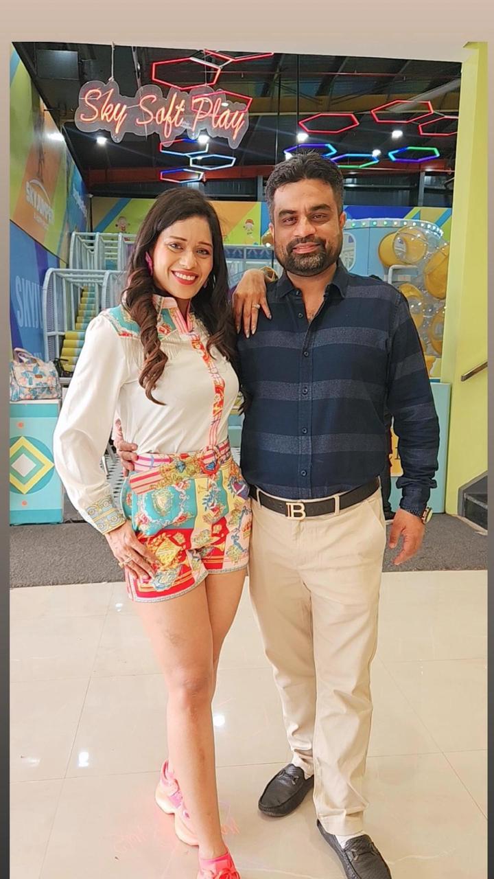 Pankh Ali White Shirt And Multicolour Skirt Set